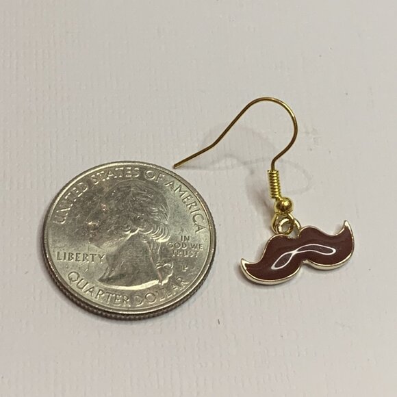 Mustache Earring, Taco Tuesday Earring, Gift Idea, Cinco De Mayo Earring - Picture 5 of 5